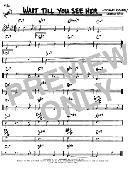 page one of Wait Till You See Her (Real Book – Melody & Chords – C Instruments)