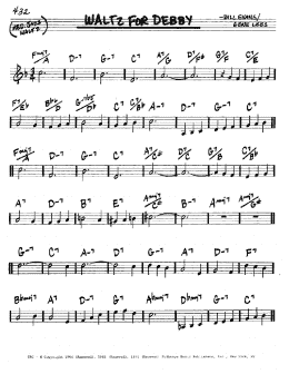 page one of Waltz For Debby (Real Book – Melody & Chords – C Instruments)