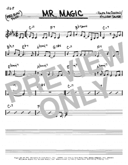 page one of Mr. Magic (Real Book – Melody & Chords – C Instruments)