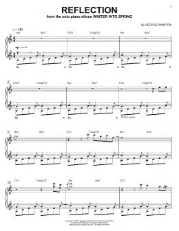 page one of Reflection (Piano Solo)