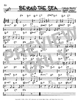 page one of Beyond The Sea (Real Book – Melody & Chords – C Instruments)