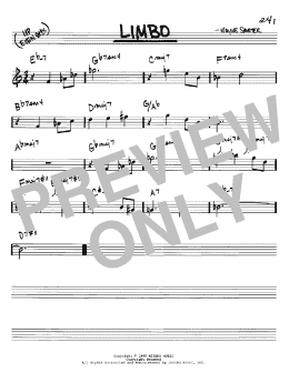 page one of Limbo (Real Book – Melody & Chords – C Instruments)