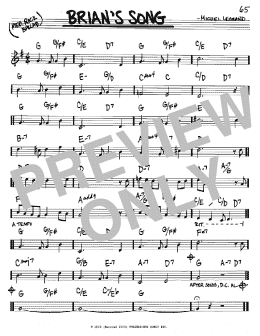 page one of Brian's Song (Real Book – Melody & Chords – C Instruments)