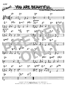 page one of You Are Beautiful (Real Book – Melody & Chords – C Instruments)