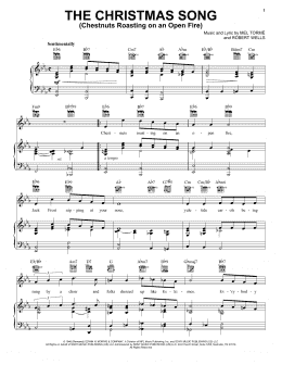 page one of The Christmas Song (Chestnuts Roasting On An Open Fire) (Piano, Vocal & Guitar Chords (Right-Hand Melody))