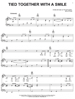 page one of Tied Together With A Smile (Piano, Vocal & Guitar Chords (Right-Hand Melody))