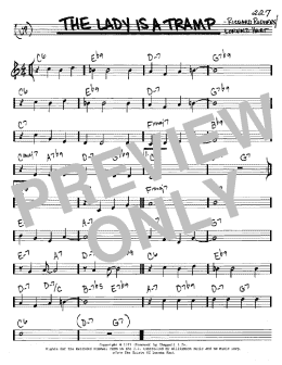 page one of The Lady Is A Tramp (Real Book – Melody & Chords – C Instruments)