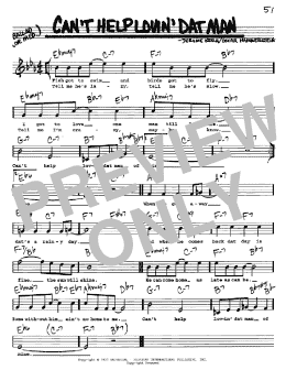 page one of Can't Help Lovin' Dat Man (Real Book – Melody, Lyrics & Chords)