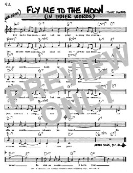 page one of Fly Me To The Moon (In Other Words) (Real Book – Melody, Lyrics & Chords)