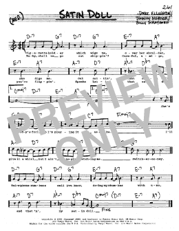 page one of Satin Doll (Real Book – Melody, Lyrics & Chords)