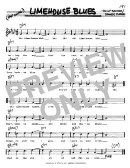 page one of Limehouse Blues (Real Book – Melody, Lyrics & Chords)