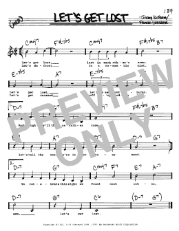 page one of Let's Get Lost (Real Book – Melody, Lyrics & Chords)