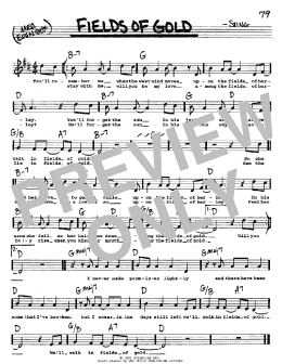 page one of Fields Of Gold (Real Book – Melody, Lyrics & Chords)