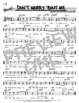 page one of Don't Worry 'Bout Me (Real Book – Melody, Lyrics & Chords)