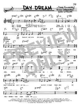 page one of Day Dream (Real Book – Melody, Lyrics & Chords)