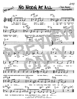 page one of No Moon At All (Real Book – Melody, Lyrics & Chords)