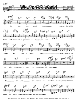 page one of Waltz For Debby (Real Book – Melody, Lyrics & Chords)