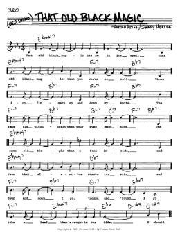page one of That Old Black Magic (Real Book – Melody, Lyrics & Chords)