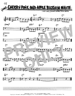 page one of Cherry Pink And Apple Blossom White (Real Book – Melody & Chords – Bb Instruments)