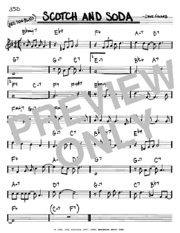 page one of Scotch And Soda (Real Book – Melody & Chords – Bb Instruments)