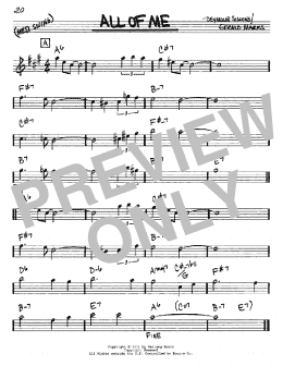 page one of All Of Me (Real Book – Melody & Chords – Eb Instruments)