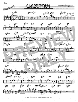 page one of Conception (Real Book – Melody & Chords – Eb Instruments)