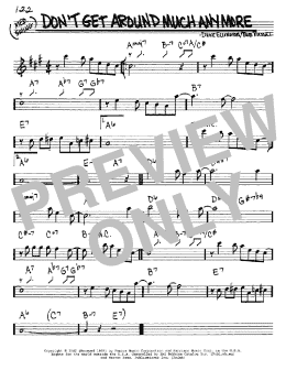 page one of Don't Get Around Much Anymore (Real Book – Melody & Chords – Eb Instruments)