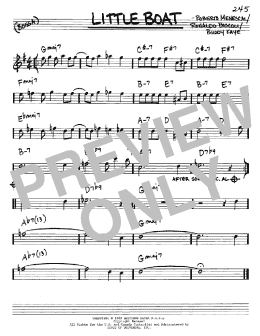 page one of Little Boat (Real Book – Melody & Chords – Eb Instruments)