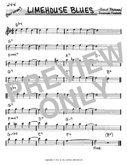 page one of Limehouse Blues (Real Book – Melody & Chords – Eb Instruments)