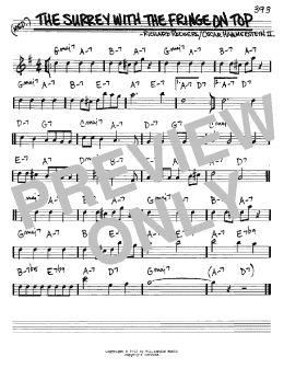 page one of The Surrey With The Fringe On Top (from Oklahoma!) (Real Book – Melody & Chords – Eb Instruments)