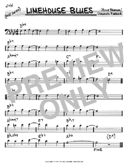 page one of Limehouse Blues (Real Book – Melody & Chords – Bass Clef Instruments)