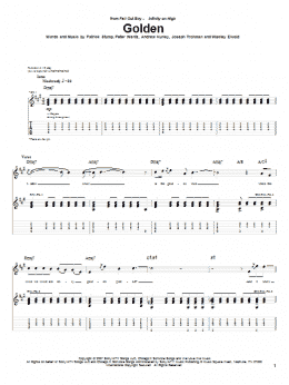 page one of Golden (Guitar Tab)