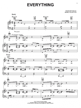 page one of Everything (Piano, Vocal & Guitar Chords (Right-Hand Melody))