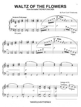 page one of Waltz Of The Flowers (from The Nutcracker Suite) (Piano Solo)