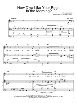 page one of How D'Ya Like Your Eggs In The Morning? (Piano, Vocal & Guitar Chords (Right-Hand Melody))