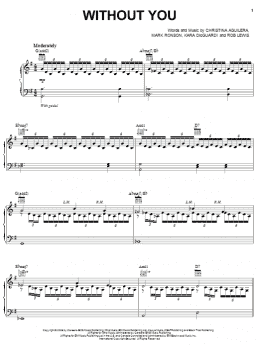 page one of Without You (Piano, Vocal & Guitar Chords (Right-Hand Melody))