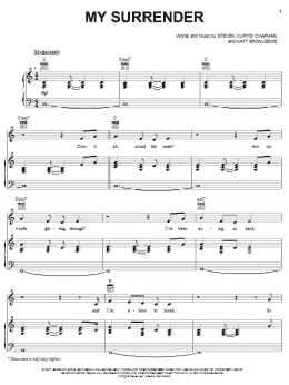 page one of My Surrender (Piano, Vocal & Guitar Chords (Right-Hand Melody))