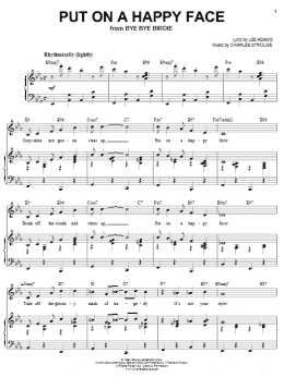 page one of Put On A Happy Face (Piano & Vocal)