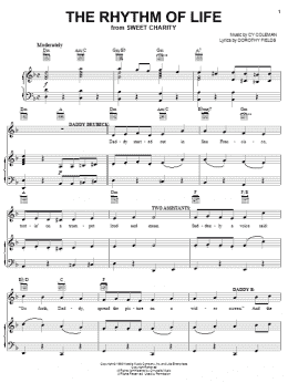 page one of The Rhythm Of Life (Piano, Vocal & Guitar Chords (Right-Hand Melody))