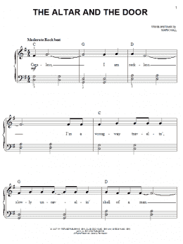 page one of The Altar And The Door (Easy Piano)