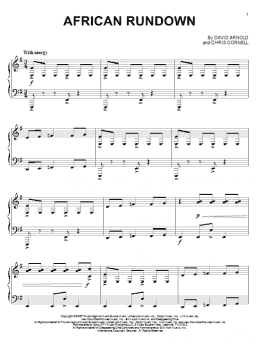page one of African Rundown (Piano Solo)
