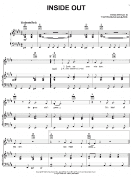 page one of Inside Out (Piano, Vocal & Guitar Chords (Right-Hand Melody))