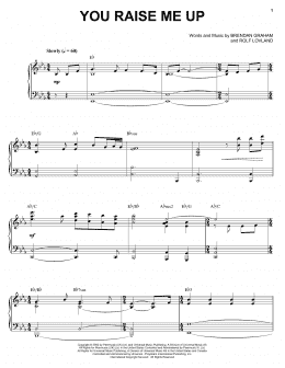 page one of You Raise Me Up (Piano & Vocal)