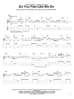 page one of Do You Feel Like We Do (Guitar Tab)