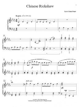 page one of Chinese Rickshaw (Educational Piano)
