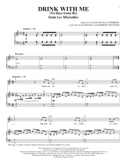 page one of Drink With Me (To Days Gone By) (Piano & Vocal)