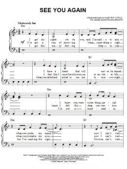 page one of See You Again (Easy Piano)