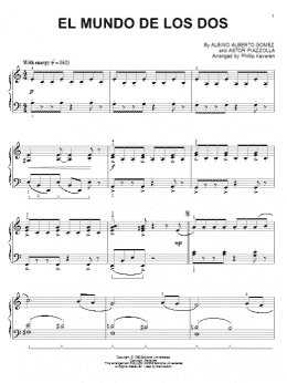 page one of El mundo de los dos (arr. Phillip Keveren) (Piano Solo)