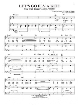 page one of Let's Go Fly A Kite (from Mary Poppins) (Piano & Vocal)