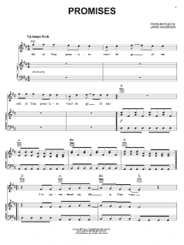 page one of Promises (Piano, Vocal & Guitar Chords (Right-Hand Melody))